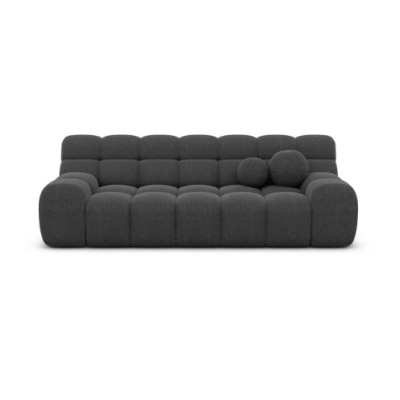 Boon canapé 3 places en tissu texturé gris anthracite