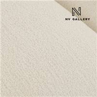 Basil canapé d'angle droit en tissu bouclé blanc et bois noir