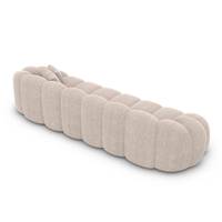 Dolban canapé 4 places en tissu texturé beige