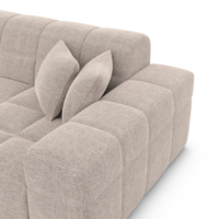 Lodce canapé 4 places en tissu structuré beige