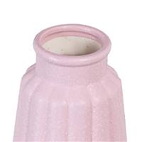 Birgit vase en céramique rose texturé H17cm