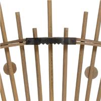 Ange grand miroir bambou naturel