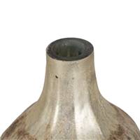 Arielle vase en verre blanc rouille M