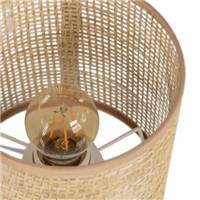 Olympe lampe de table en céramique blanc abat-jour fibre de papier H23.5cm