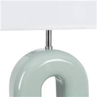 Arko lampe de table vert avec socle en forme d'arche laqué H70cm