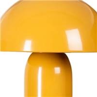 Mushy lampe de table champignon métal jaune moutarde H25cm