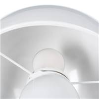 Lampe de table blanche en métal champignon H31,5