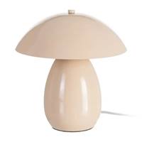 Grato lampe de table champignon gros socle métal beige