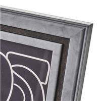 Cristal cadre photo plastique gris 13x18