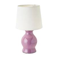 Finley lampe en céramique violet et blanc