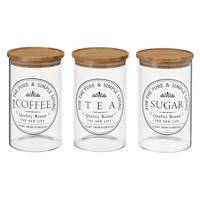 Partage bocaux de cuisine borosilicate et bambou