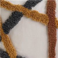 Ashkana coussin en polycoton 6 lignes 45x45cm