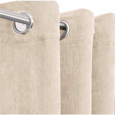 Canale rideau en velours côtelé naturel 140x260