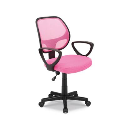 Hippa chaise de bureau classique rose réglable à roulettes