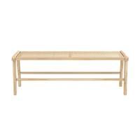 Essa banc en bois de teck et cannage L120