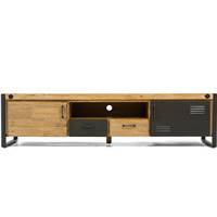 kiko meuble TV acacia et métal