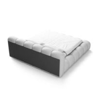 Cotton lit 140x200 avec rangement en polyuréthane blanc