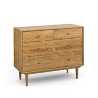 Laurens commode 4 tiroirs en chêne vintage