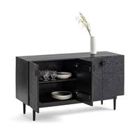 Thibaut buffet 4 portes sculptées manguier noir