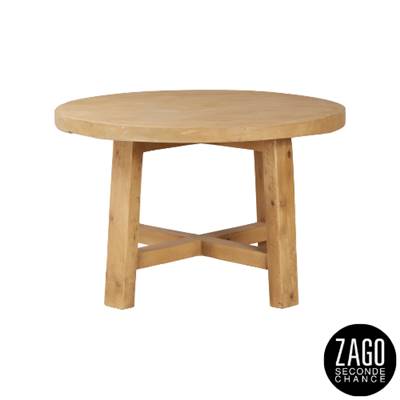 Brum table à manger ronde en pin naturel Ø120