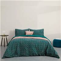 Annie housse de couette verte 240x220