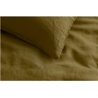 Brisa linge de lit vert olive, 155x220