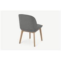 Erdee chaise tissé gris cendré
