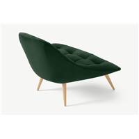 Kolton fauteuil velours vert sapin