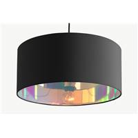 Oro abat-jour simple 45cm noir et iris