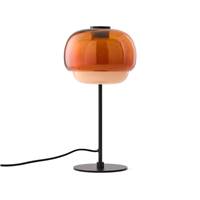 Aljabal lampe de table en verre coloré orange