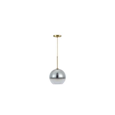 Regolit suspension fer doré et verre noir