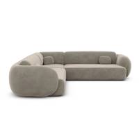 Bulane canapé corner en velours beige foncé