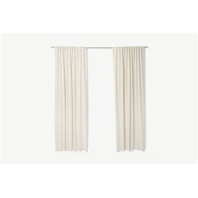 Elena paire de rideaux blanc 150x260