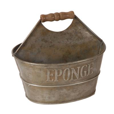 Bob porte savon/éponge zinc