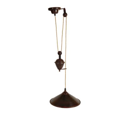 Monte et baisse couleur antique
