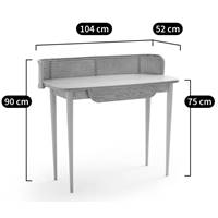 Seaubuis bureau cannage chêne