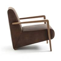 Sanami fauteuil cuir café