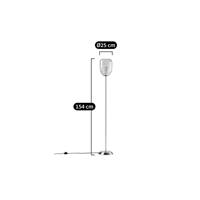Elbumb lampadaire laiton et double verre
