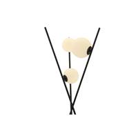 Aubin lampadaire trépieds métal noir