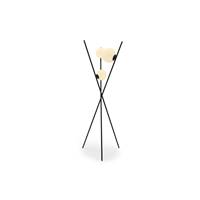 Aubin lampadaire trépieds métal noir
