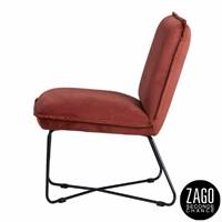 Hall fauteuil en velours tomette pieds métal