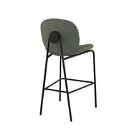 Slano chaise de bar en tissu bouclé vert H63