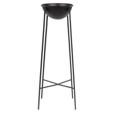 Joya cache-pot en fer époxy noir H85