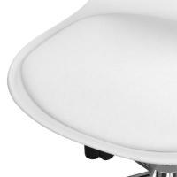 Verno chaise de bureau scandinave blanche ajustable