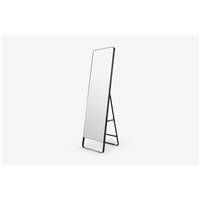 Arles miroir sur pieds noir mat 48x160