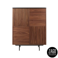 Nuance meuble haut 4 portes en noyer