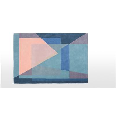 Pyramid tapis bleu bleuet 160x230