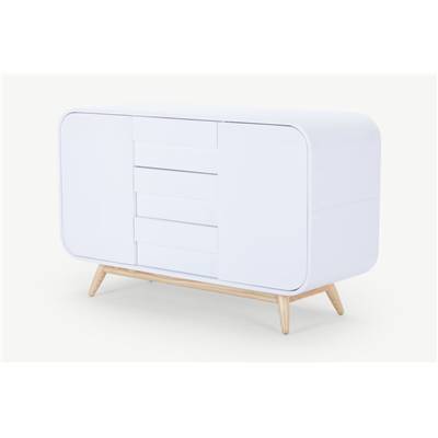 Esme buffet frêne et blanc