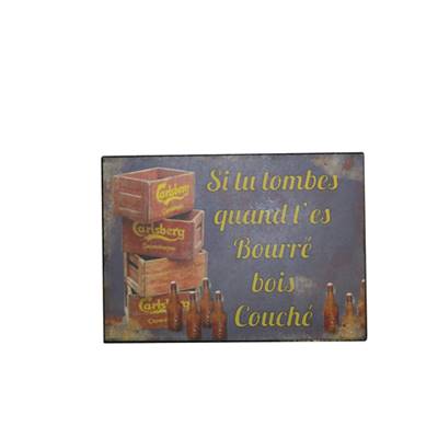 Plaque "Si tu tombes..." 21*15 cms