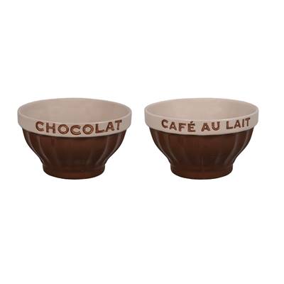 Bol grand-mère "Chocolat-Café au lait" écriture chocolat